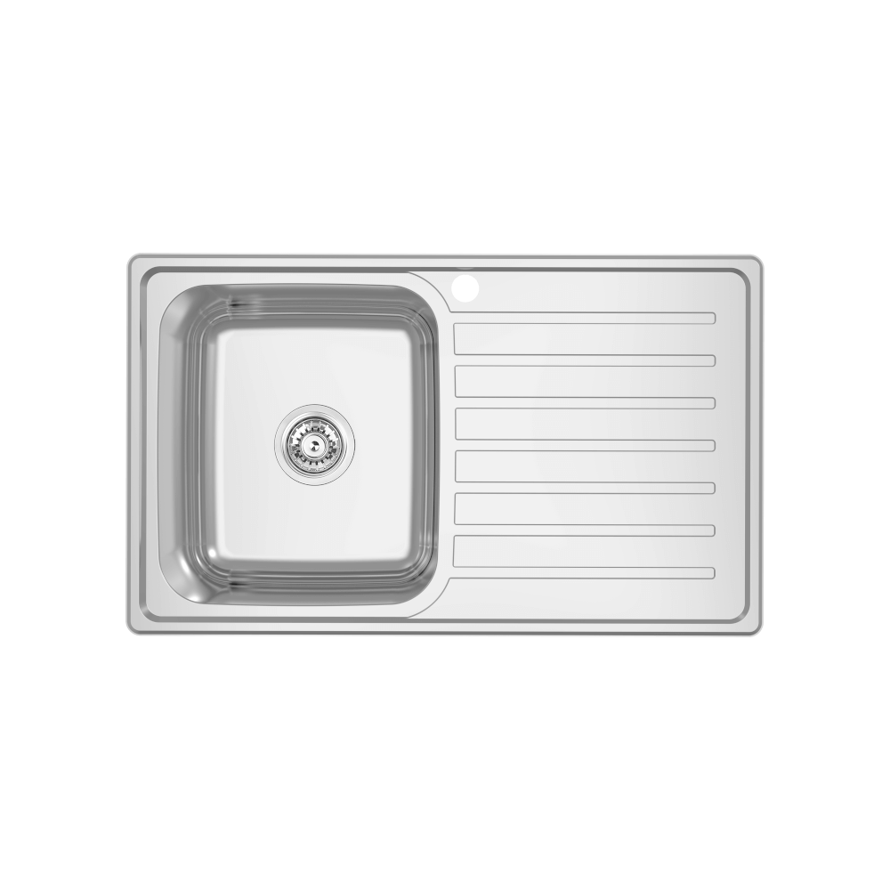 EC Single Left Hand Bowl and Drainer