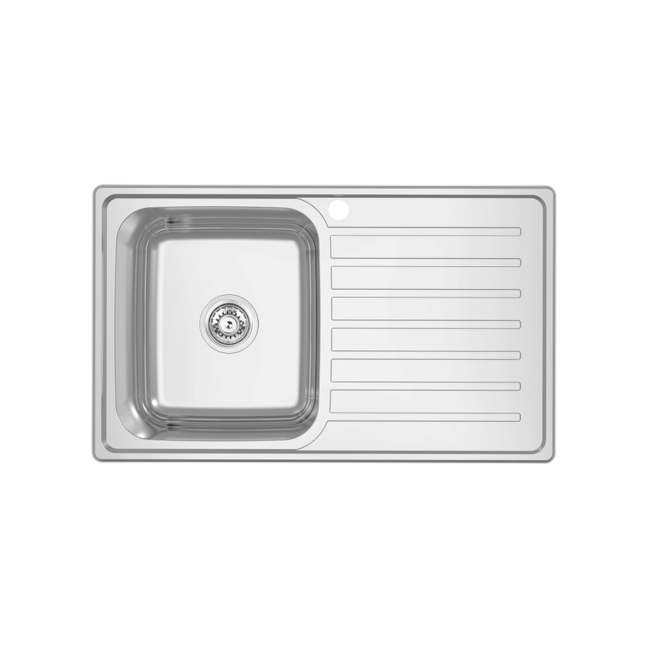 EC Single Left Hand Bowl and Drainer