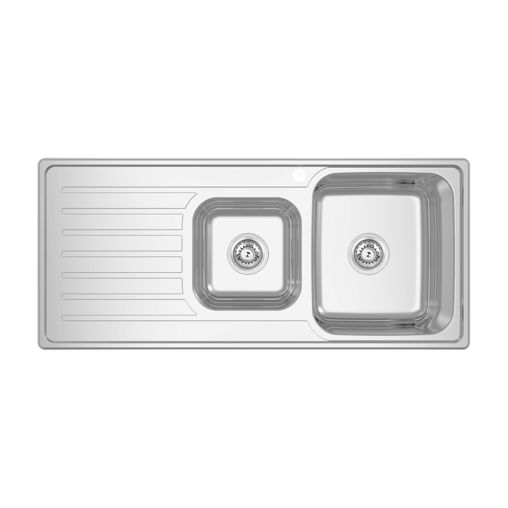 EC One and Three Quarter Right Hand Bowl and Drainer