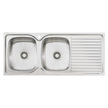Endeavour Double Bowl Sink With Drainer