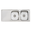 Endeavour Double Bowl Sink With Drainer