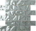 Metallic Steel Glass Mosaic 300x300mm tile