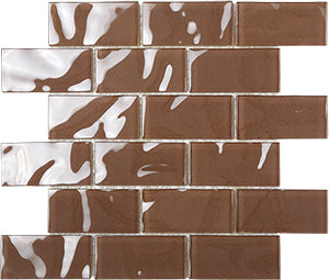 Metallic Las Vegas Glass Mosaic 300x300mm tile