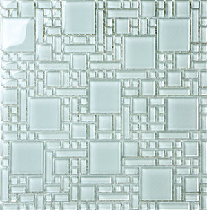Magic White Crystal Glass Mosaic tile