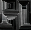 Crossover Nero Crystal Glass Mosaic 298x298mm tile