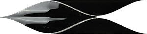 Passion Nero 3D Crystal Glass Mosaic 110x300mm tile