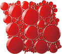 Iceberg Red 3D Crystal Glass Mosaic 295x300mm tile