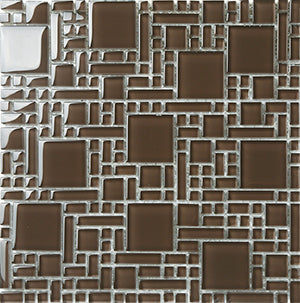 Magic Choc Crystal Glass Mosaic tile