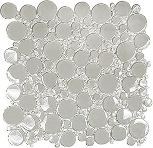 Bubbles Oxygen Crystal Glass Mosaic 300x300mm tile