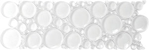 Bubbles Super White Crystal Glass Mosaic 100x300mm tile