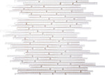 Bullets Super White Crystal Glass Mosaic tile