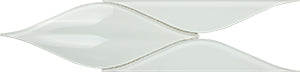 Passion Super White 3D Crystal Glass Mosaic 110x300mm tile