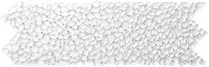 Raindrop Super White Crystal Glass Mosaic 100x300mm tile