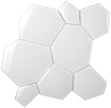 Watercube Super White 3D Crystal Glass Mosaic 295x300mm tile