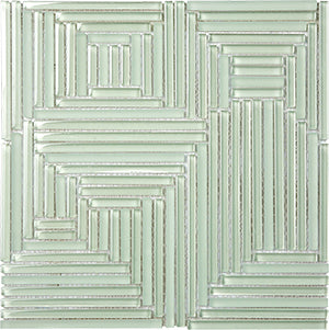 Crossover Underwater Crystal Glass Mosaic 298x298mm tile