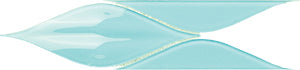 Passion Blue Haven 3D Crystal Glass Mosaic 110x300mm tile