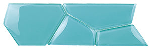 Watercube Blue Haven 3D Crystal Glass Mosaic 98x298mm tile
