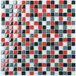 Classic Grey Blend Crystal Glass Mosaic 15x15mm (ESM04-15) tile