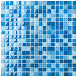 Classic Blue Blend Crystal Glass Mosaic 15x15mm tile