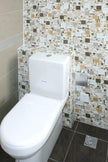 Magic Cream Blend Crystal Glass Mosaic 300x300mm (ESM18-MAGIC) in a room setting