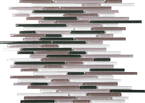 Bullets Grey Blend Crystal Glass Mosaic 305x305mm (ESM32-BUL-G) tile