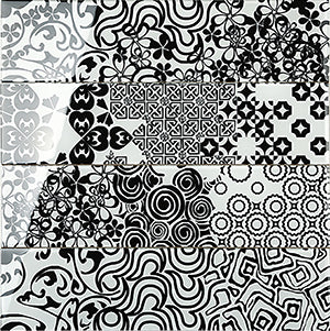 Renaissance Classic Black Glass Tiles 150x600mm tile