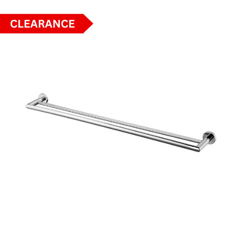 Eva Double Towel Rail 600mm - chrome