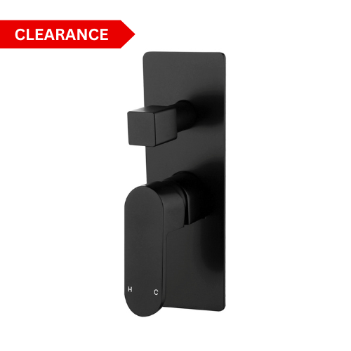 Eva Mini Shower Diverter Mixer - matte-black