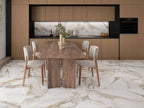 Elite Marble Calacatta Macchia Porcelain Tiles in a room setting