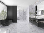 Elite Marble Invisible Grigio Porcelain Tiles in a room setting