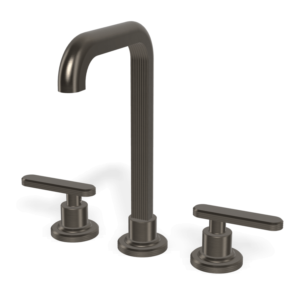 Park Lane 3 Hole High Basin Set in Brushed Black Chrome