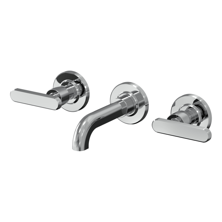 Park Lane 3 Hole Wall Set 150mm Spout in Brushed Moka Bronze
