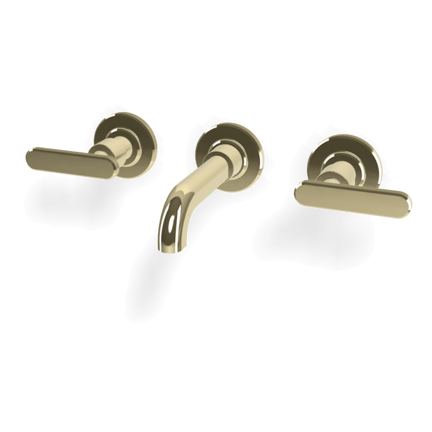 Park Lane 3 Hole Wall Set 150mm Spout in Champagne