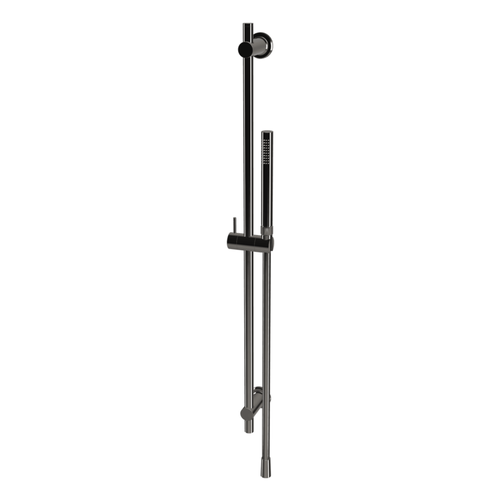 Park Lane Shower on Rail in Black Chrome