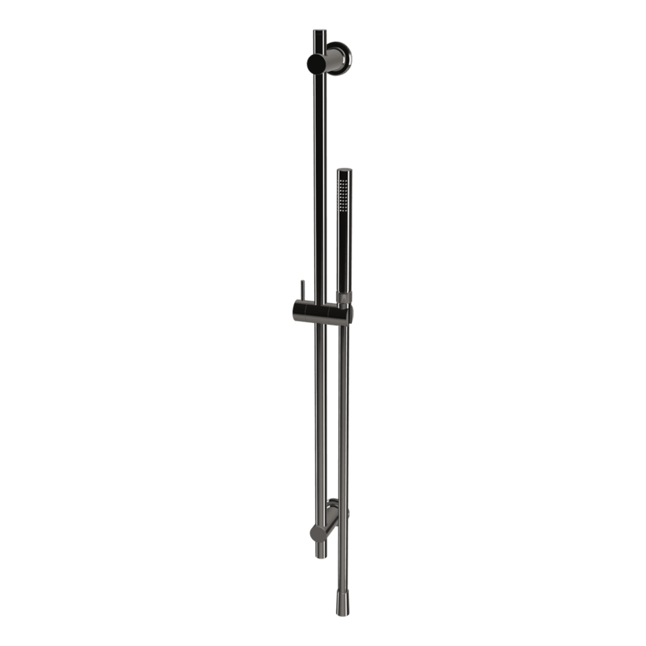 Park Lane Shower on Rail in Black Chrome