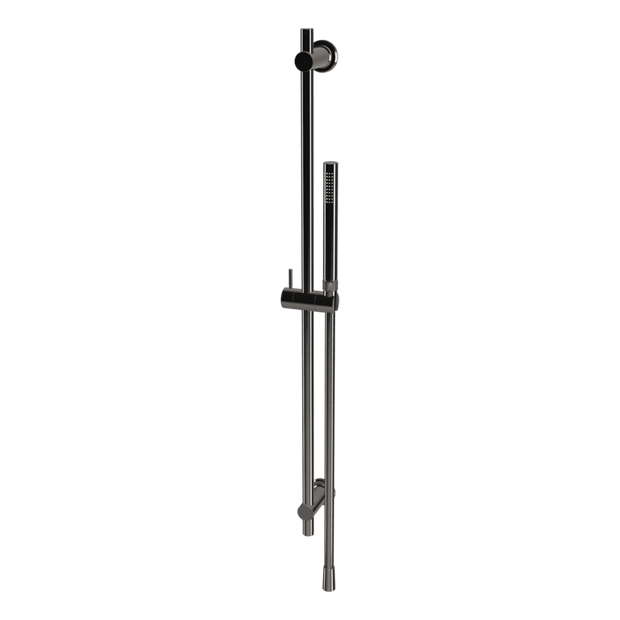 Park Lane Shower on Rail in Black Chrome