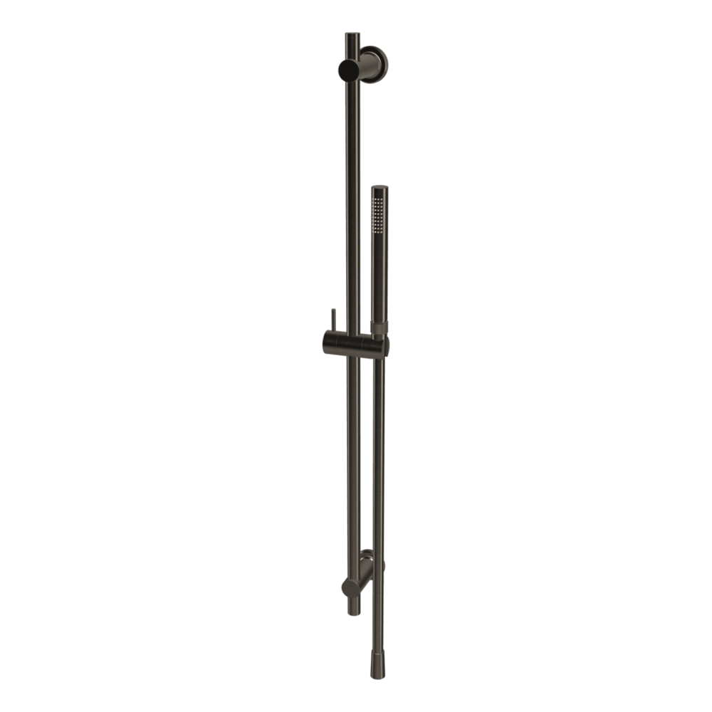 Park Lane Shower on Rail in Brushed Black Chrome