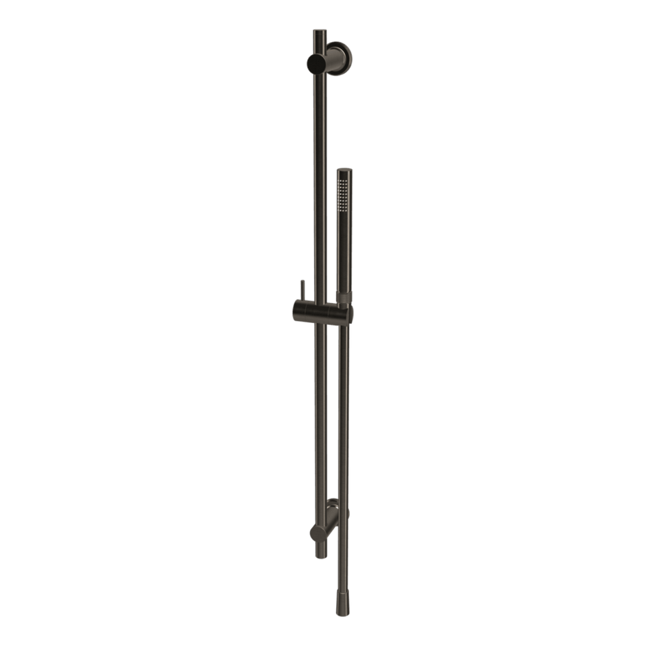 Park Lane Shower on Rail in Brushed Black Chrome