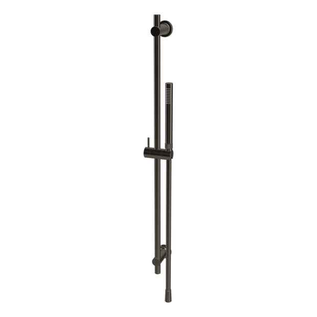 Park Lane Shower on Rail in Brushed Black Chrome