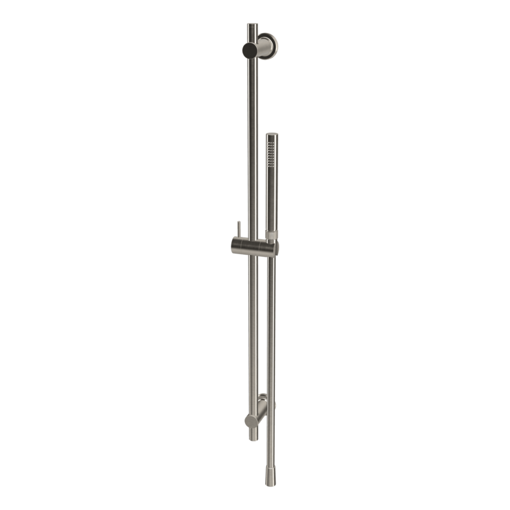 Park Lane Shower on Rail in Brushed Nickel