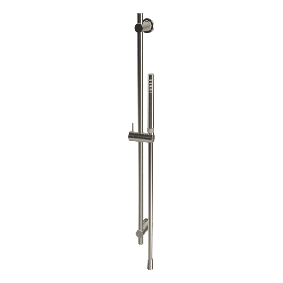 Park Lane Shower on Rail in Brushed Nickel