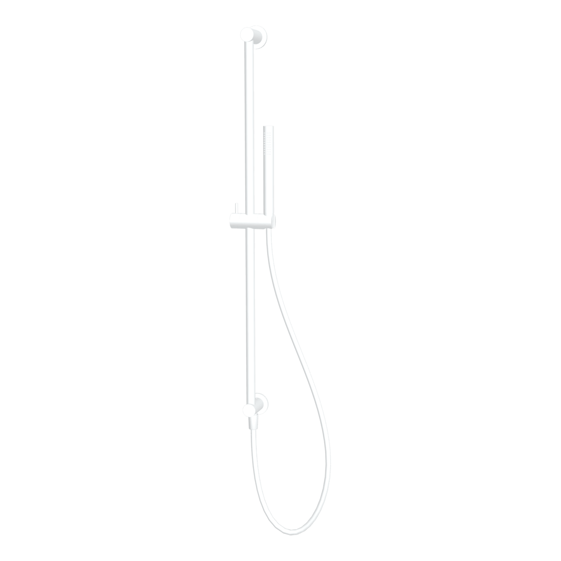 Wellness Cigar Shower on Rail in Matt White