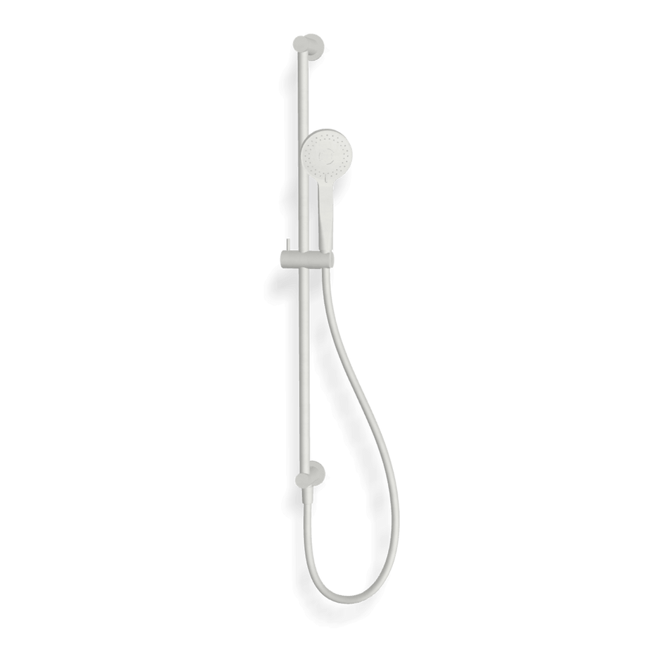 Wellness 3 Function Shower on Rail in Matt White