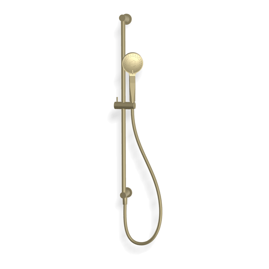 Wellness 3 Function Shower on Rail in Brushed Champagne