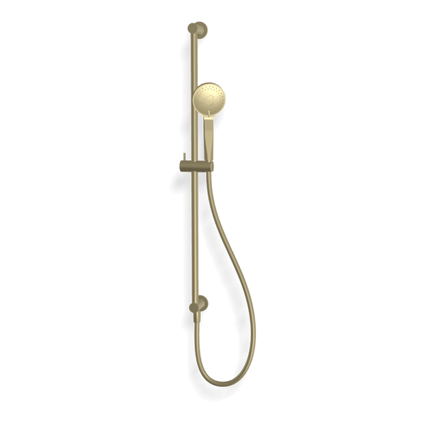 Wellness 3 Function Shower on Rail in Brushed Champagne