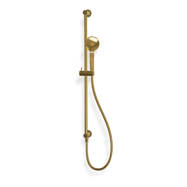 Wellness 3 Function Shower on Rail in Gold