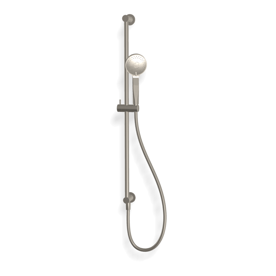 Wellness 3 Function Shower on Rail in Brushed Nickel