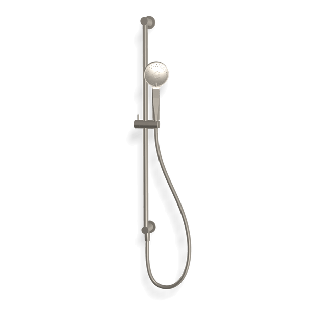 Wellness 3 Function Shower on Rail in Brushed Nickel