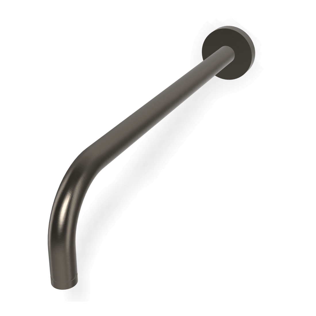 Wellness 350mm Horizontal Arm in Brushed Black Chrome