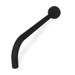 Wellness 350mm Horizontal Arm in Matt Black